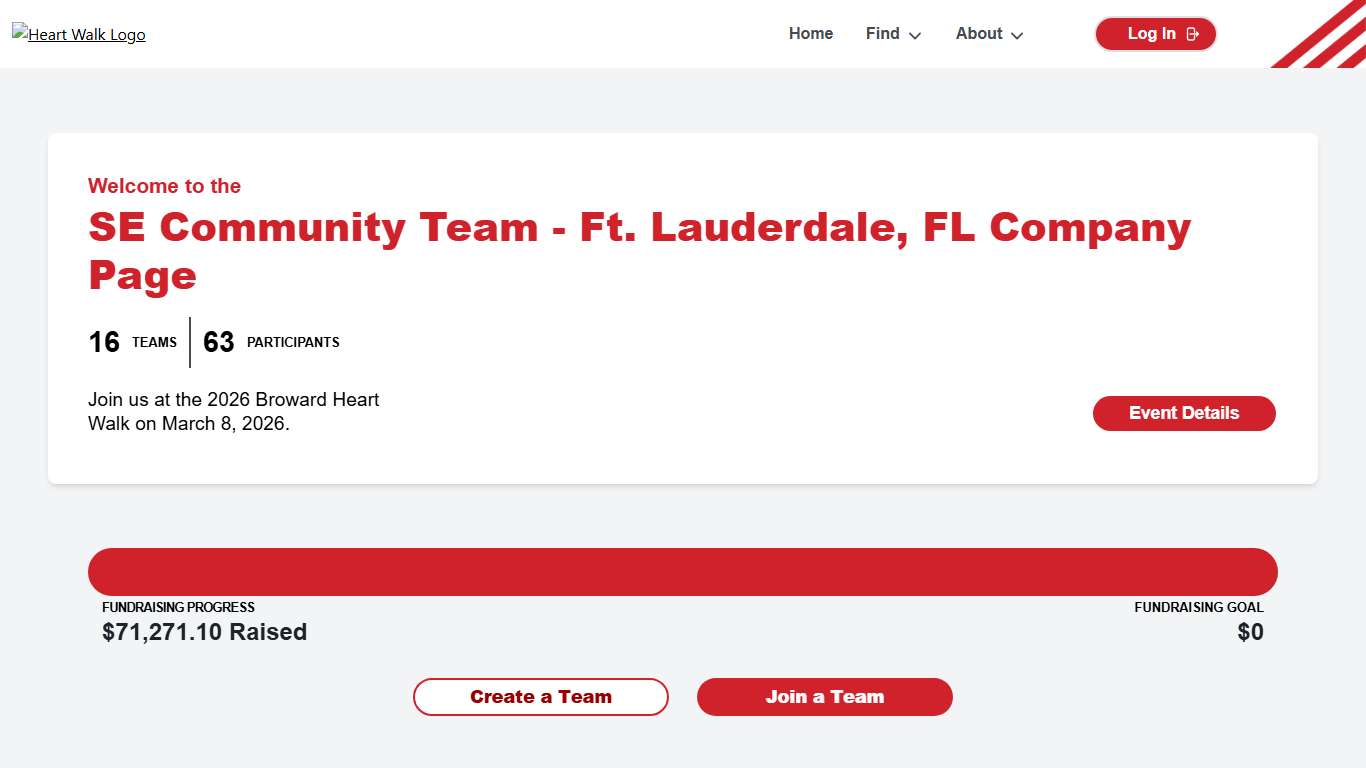 2026 Broward Heart Walk: SE Community Team - Ft. Lauderdale, FL - American Heart Association