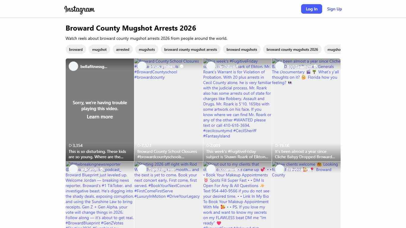 Broward County Mugshot Arrests 2026