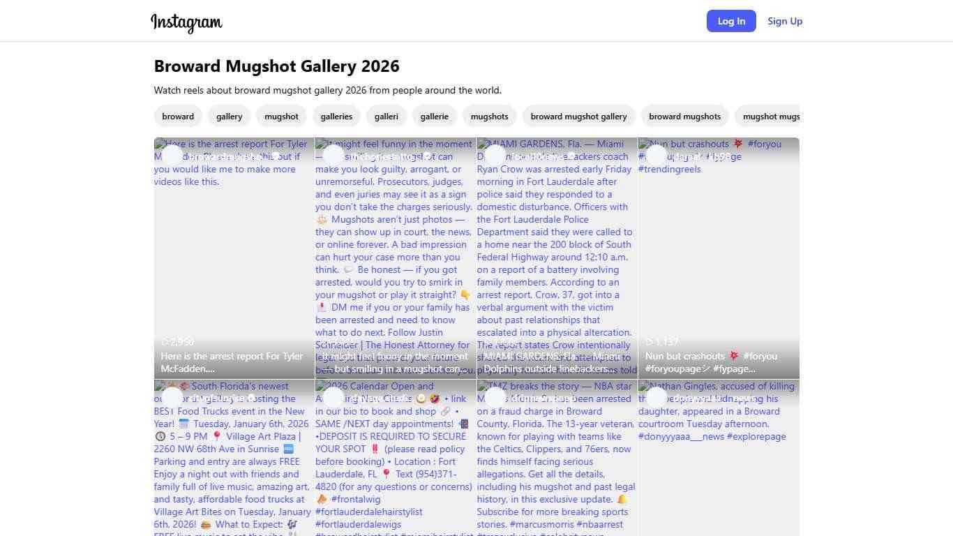 Broward Mugshot Gallery 2026